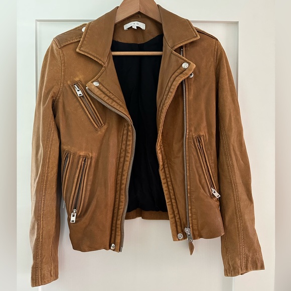 Brown Leather Iro Han Jacket size 34 Xs - Main Image
